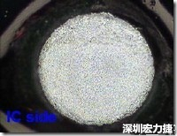 紅墨水染紅測試分析-IC面，允收