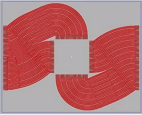 (中間)任意角度布線不僅有助于縮短導(dǎo)線長度，而且在確保滿足所有要求的同時占用更小的面積；